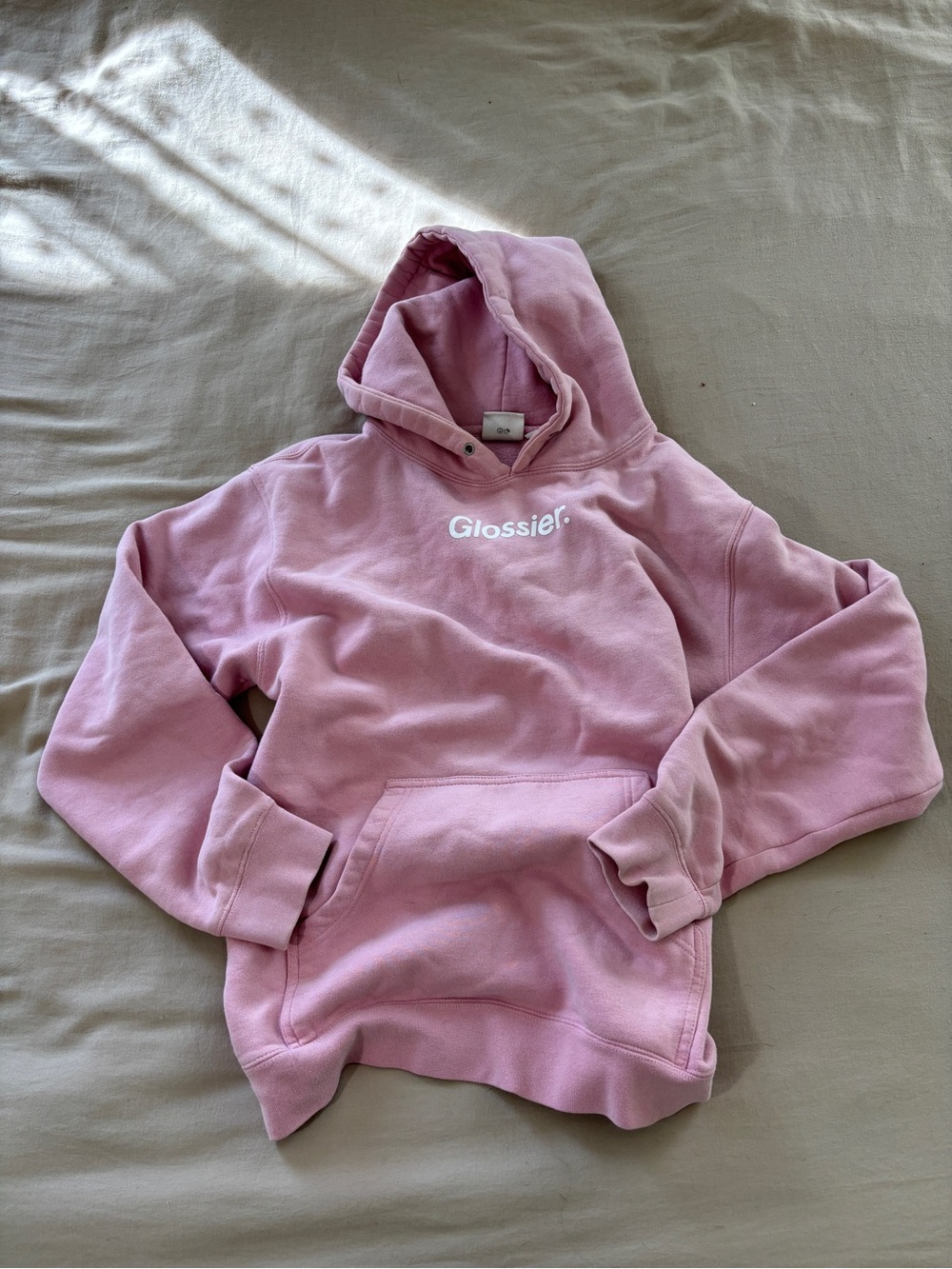 Glossier Pink Logo Hoodie - Women's Hoodie